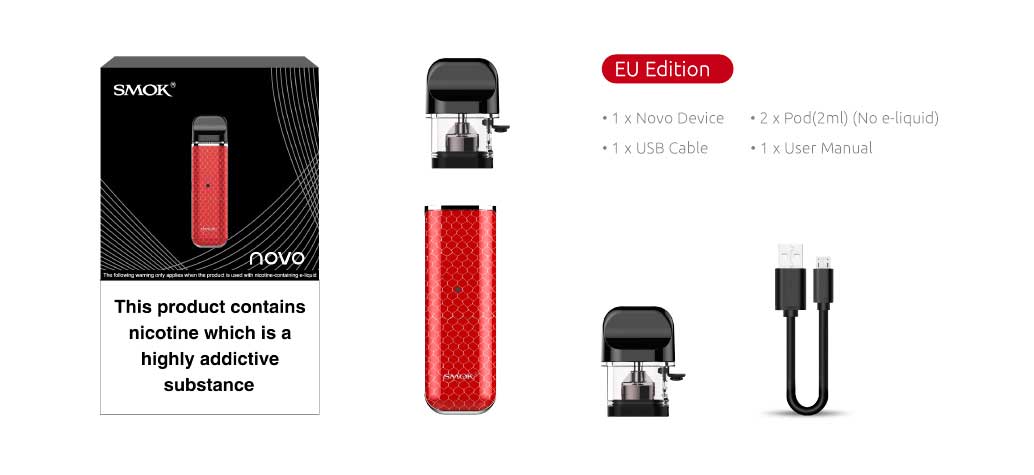 Smok novo pod kit specs